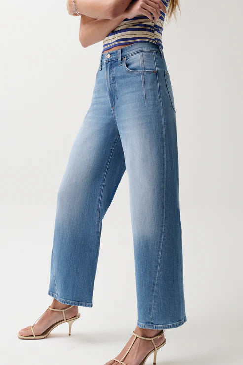 Pistola Kyra Ankle High Rise Bowed Jean