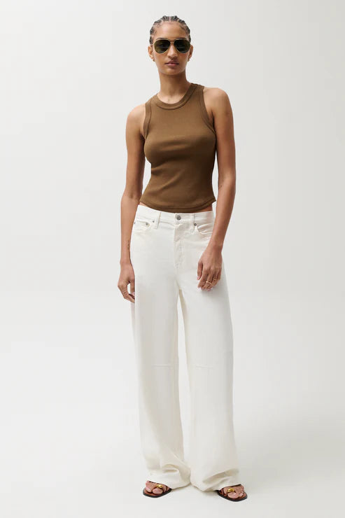 Pistola Sydney High Rise Linen Bowed Wide Leg Pant
