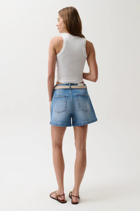 Pistola Aoki High Rise A-Line Short with Dart Detail