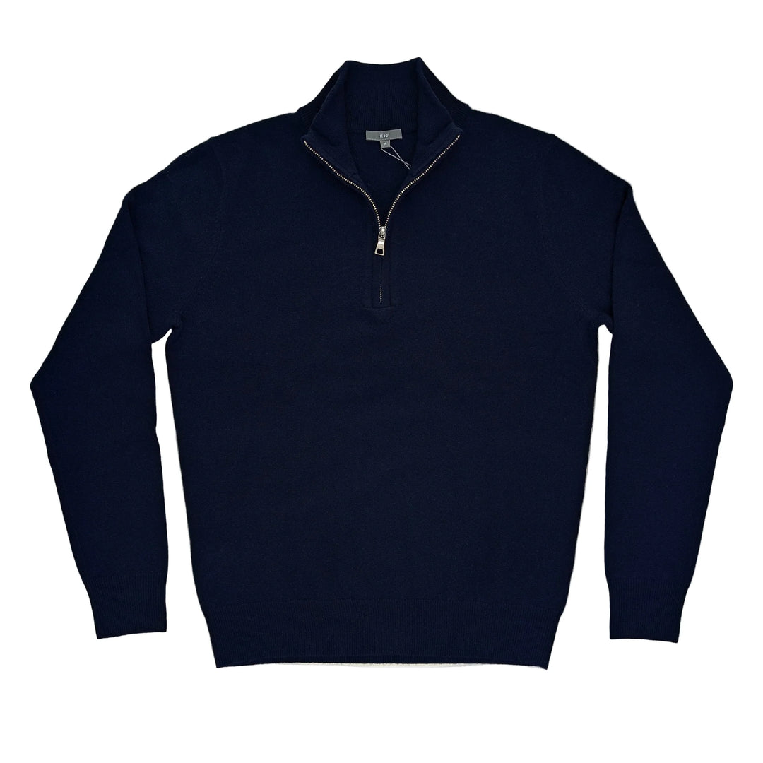 Kier + J Basic Cashmere Quarter Zip