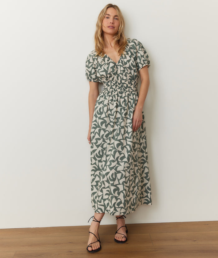 Marine Layer Emery Poplin Midi Dress