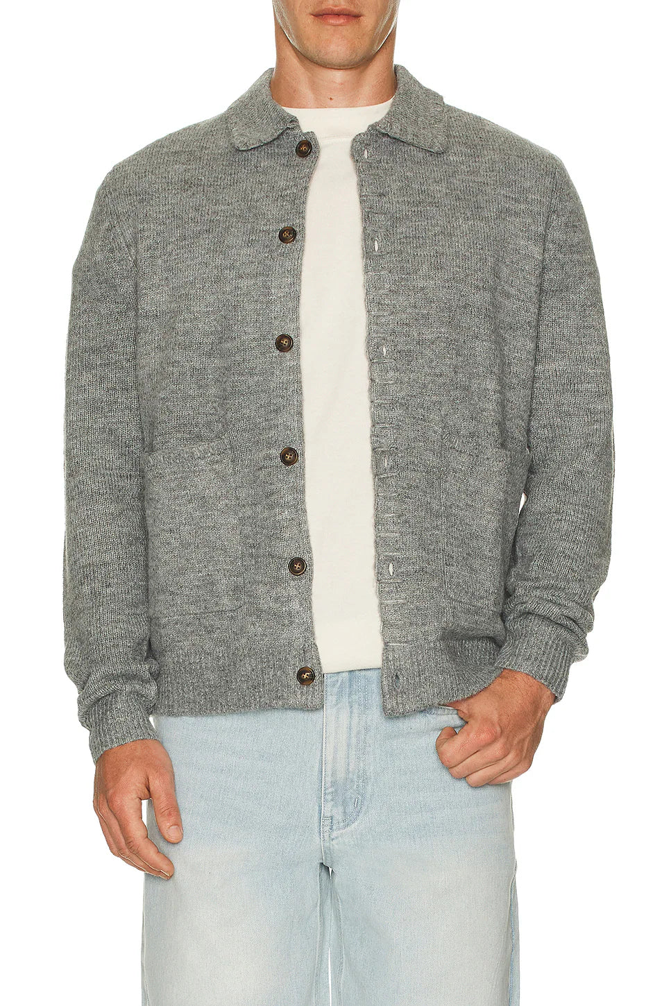 Rhythm Mohair Whip Stitch Knit Shirt