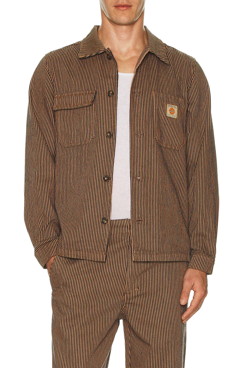 Rhythm Hickory Stripe Work Shirt