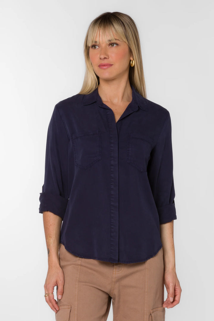 Velvet Heart Riley Indigo Overdyed Shirt