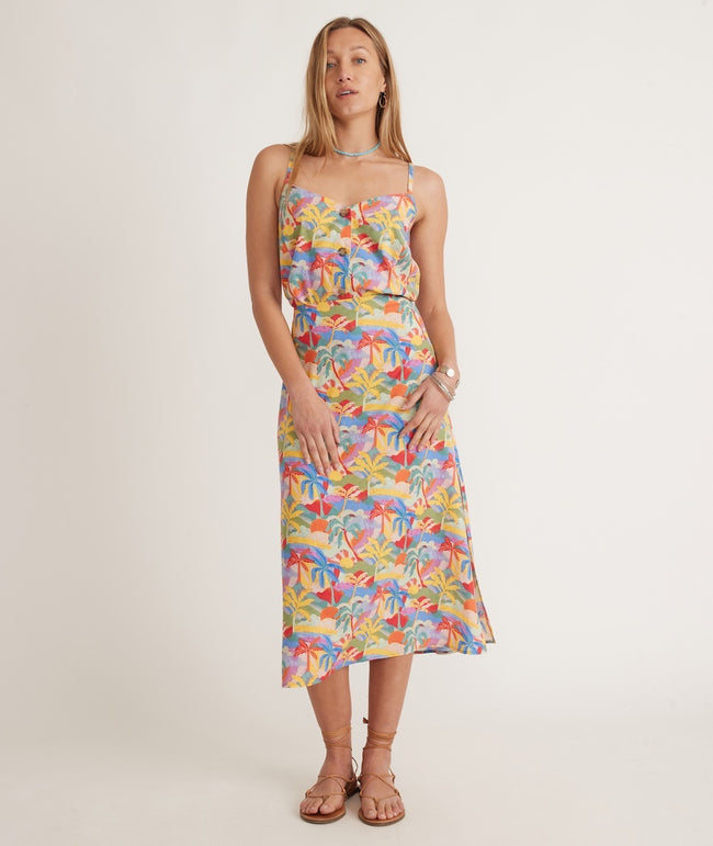 Marine Layer Ryan Midi Slip Skirts