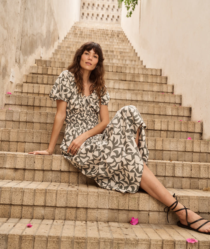 Marine Layer Emery Poplin Midi Dress