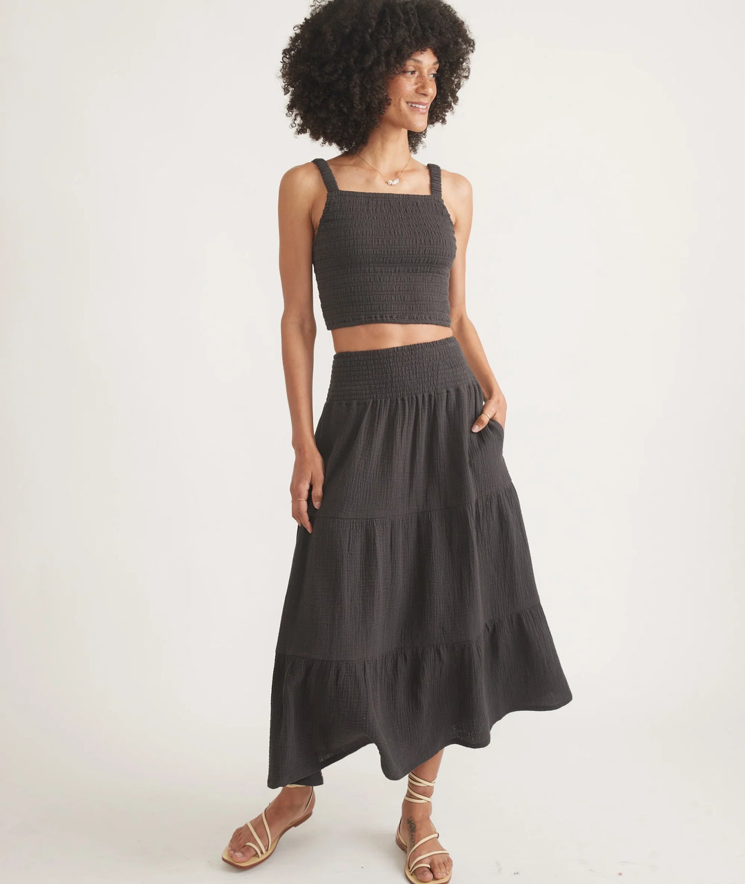 Marine Layer Lila Double Cloth Tank