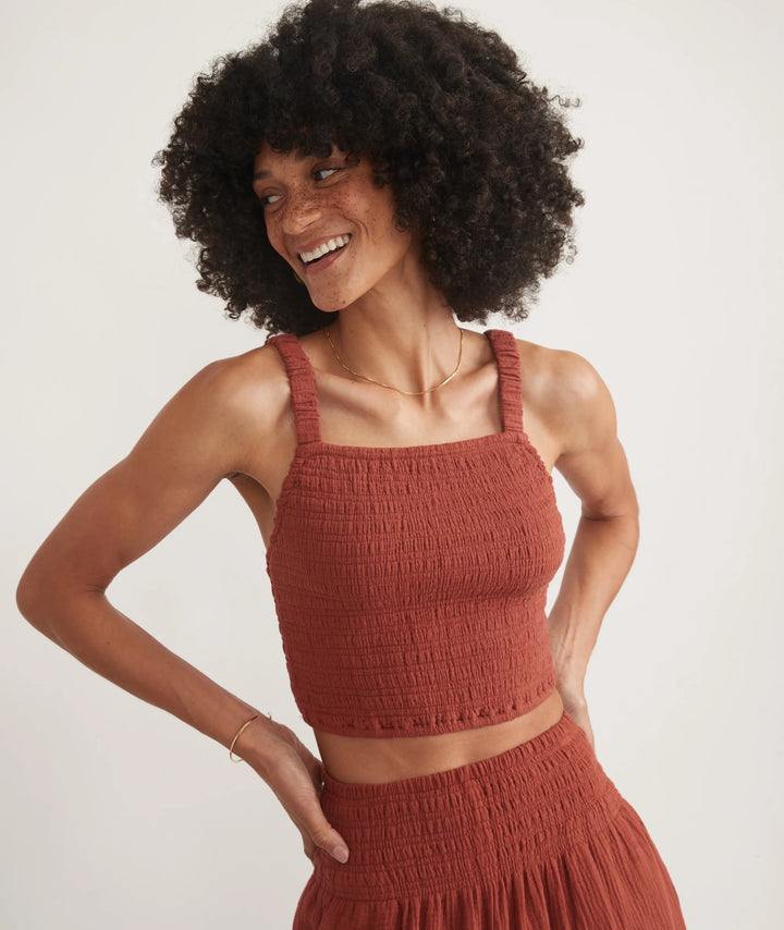 Marine Layer Lila Double Cloth Tank