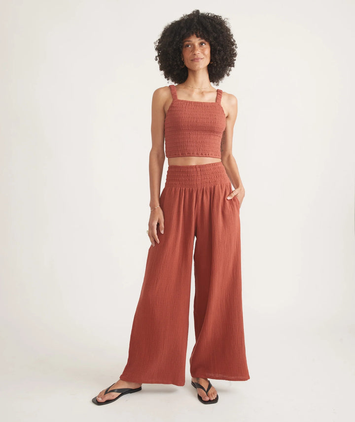 Marine Layer Sophia Double Cloth Palazzo Pants