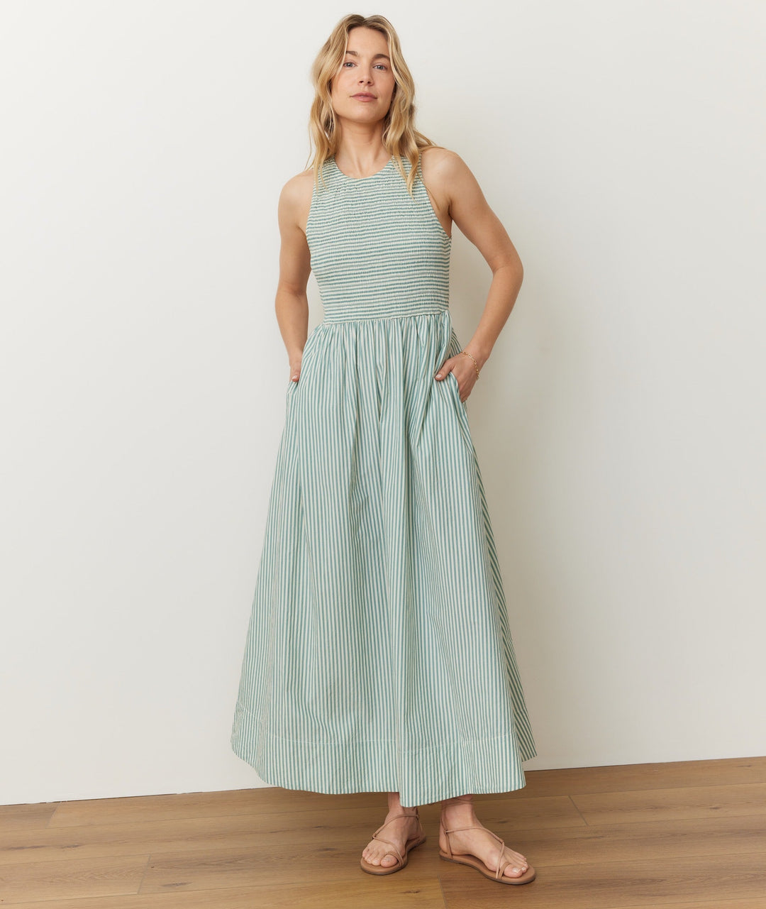Marine Layer Darcy Poplin Smocked Dress
