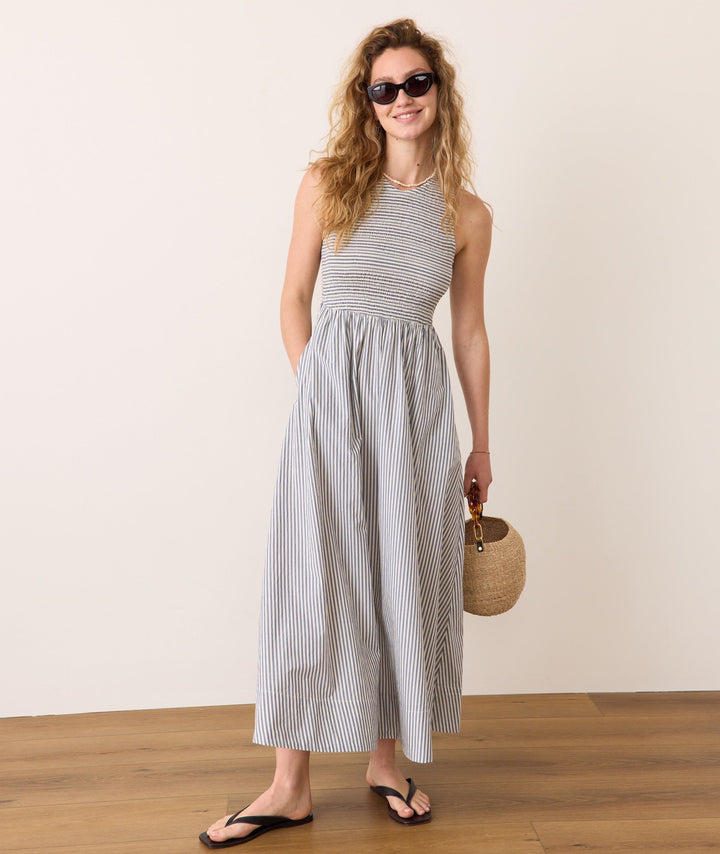 Marine Layer Darcy Poplin Smocked Dress