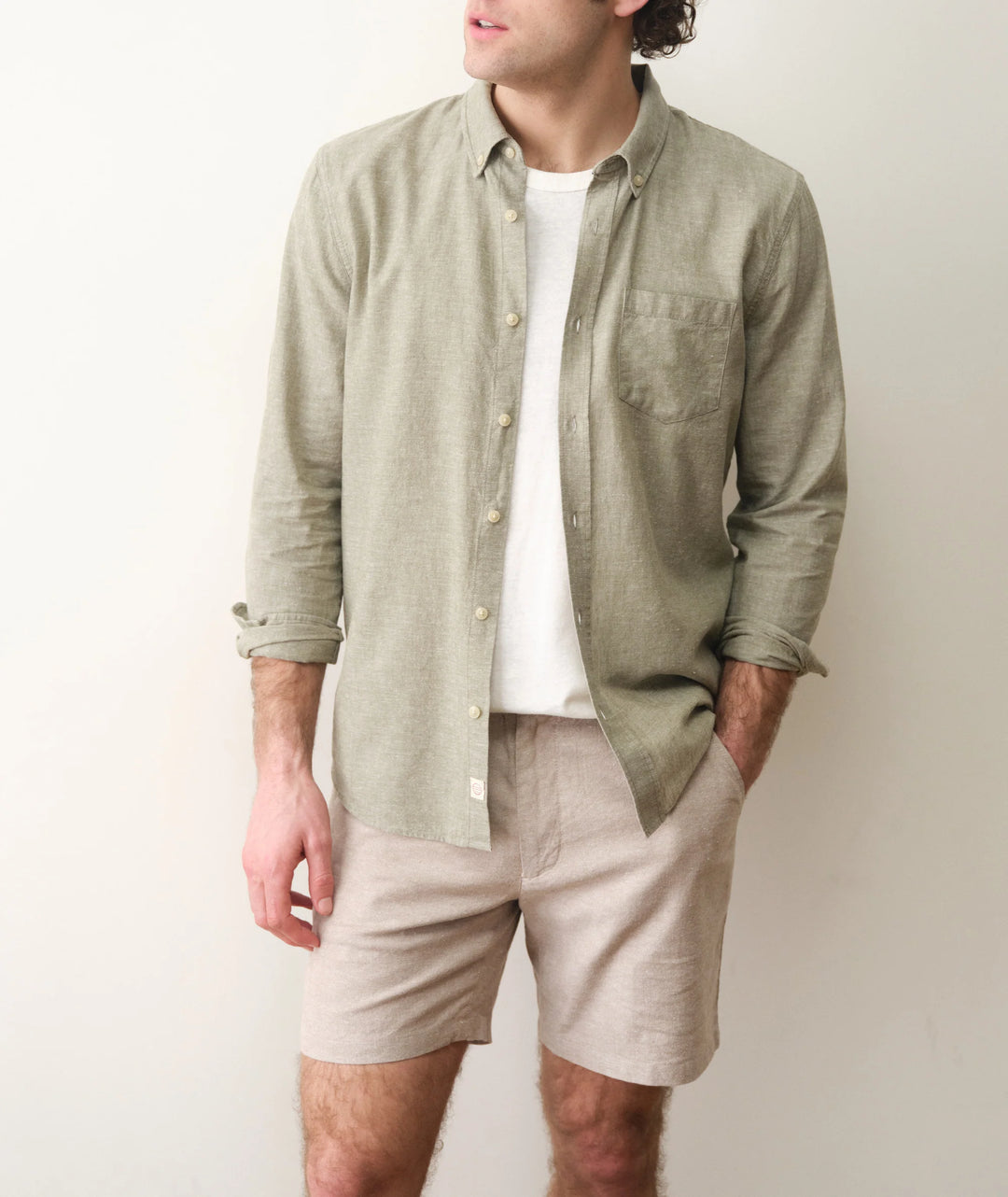 Marine Layer Better-Than-Linen Long Sleeve Shirt