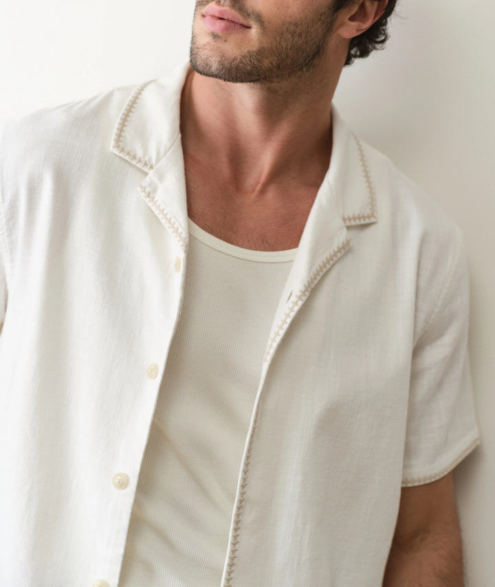Marine Layer Embroidered Resort Shirt