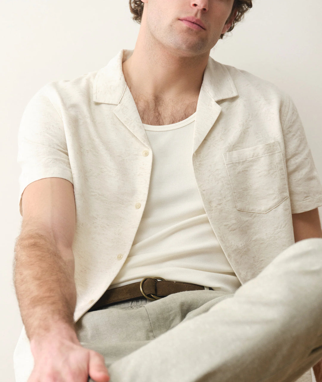 Marine Layer Jacquard Resort Shirt