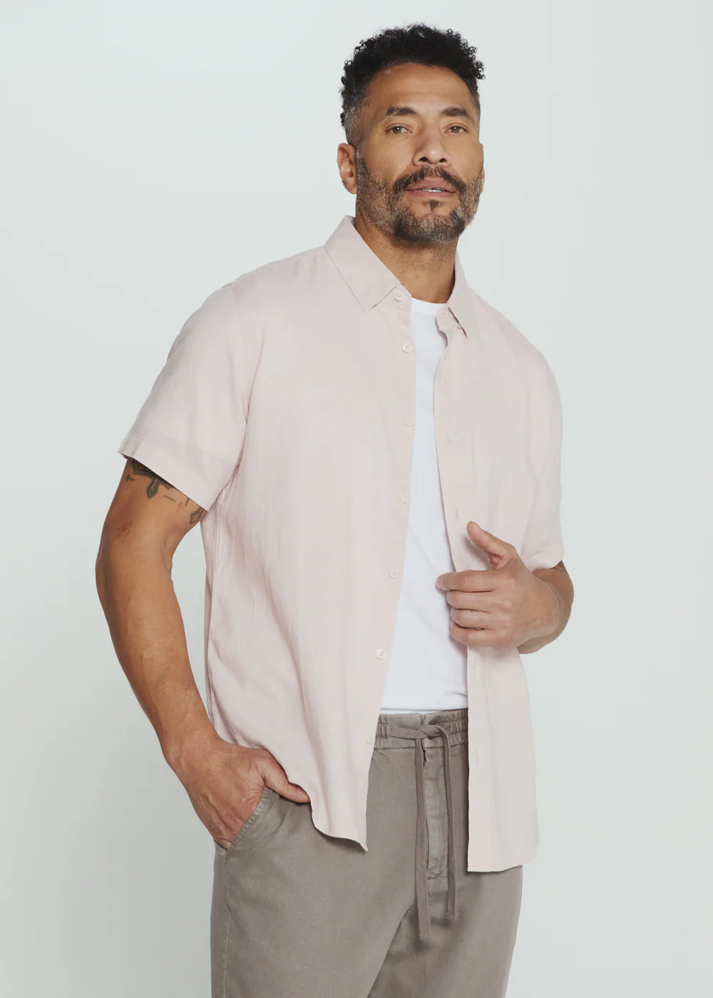 7 Diamonds Oasis Linen Short Sleeve Shirt