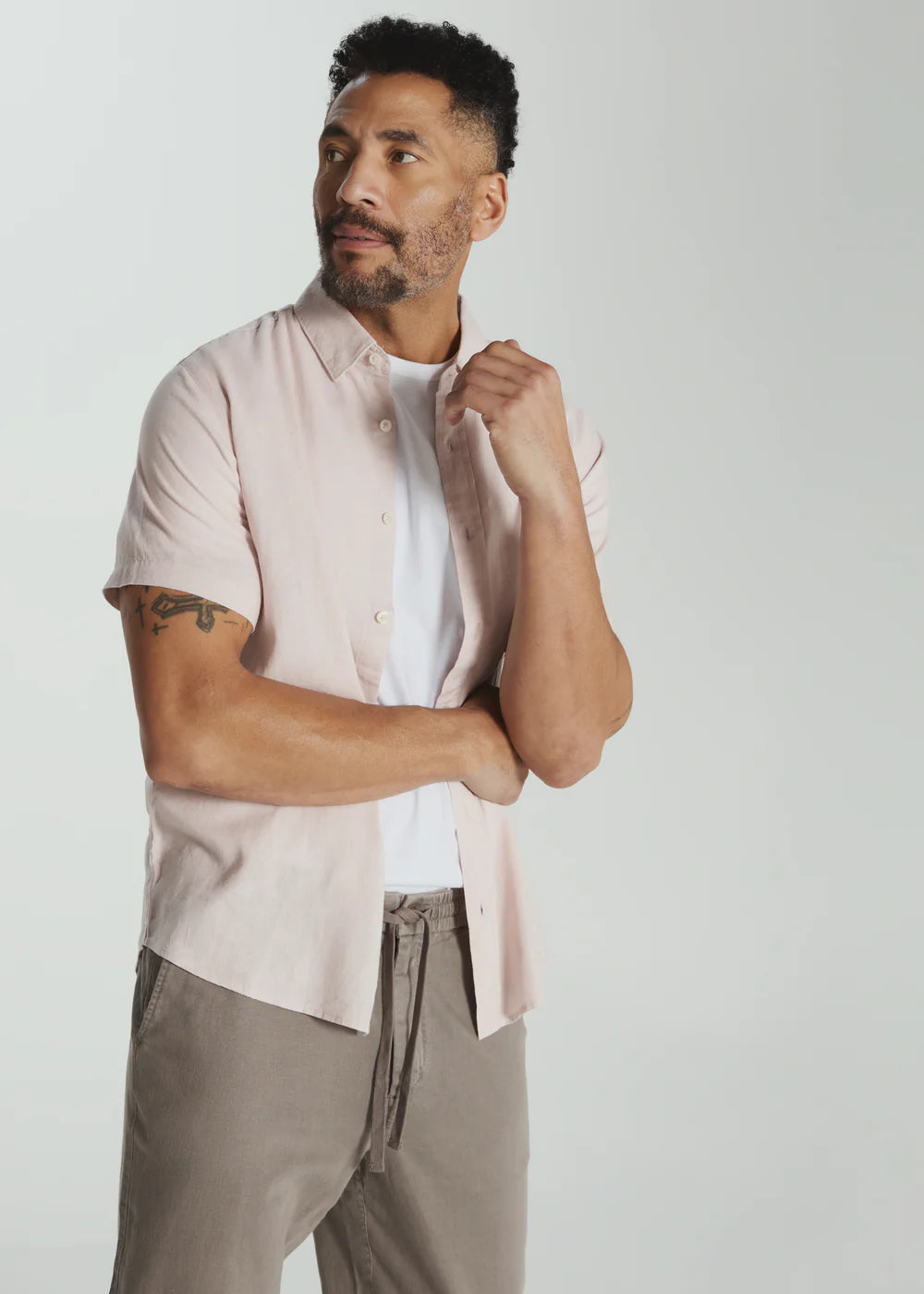 7 Diamonds Oasis Linen Short Sleeve Shirt