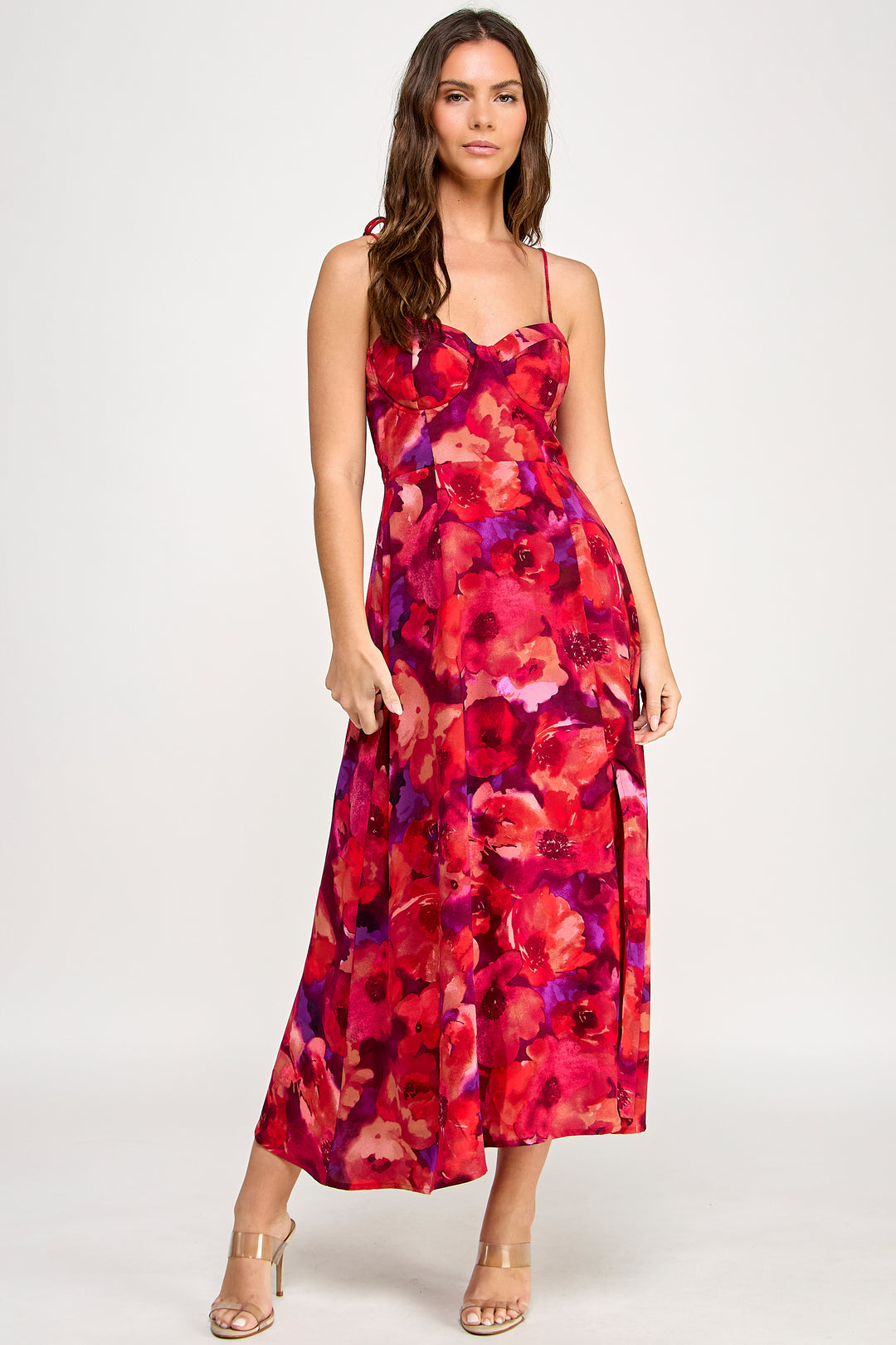 Spring Haze Flower Long Dress