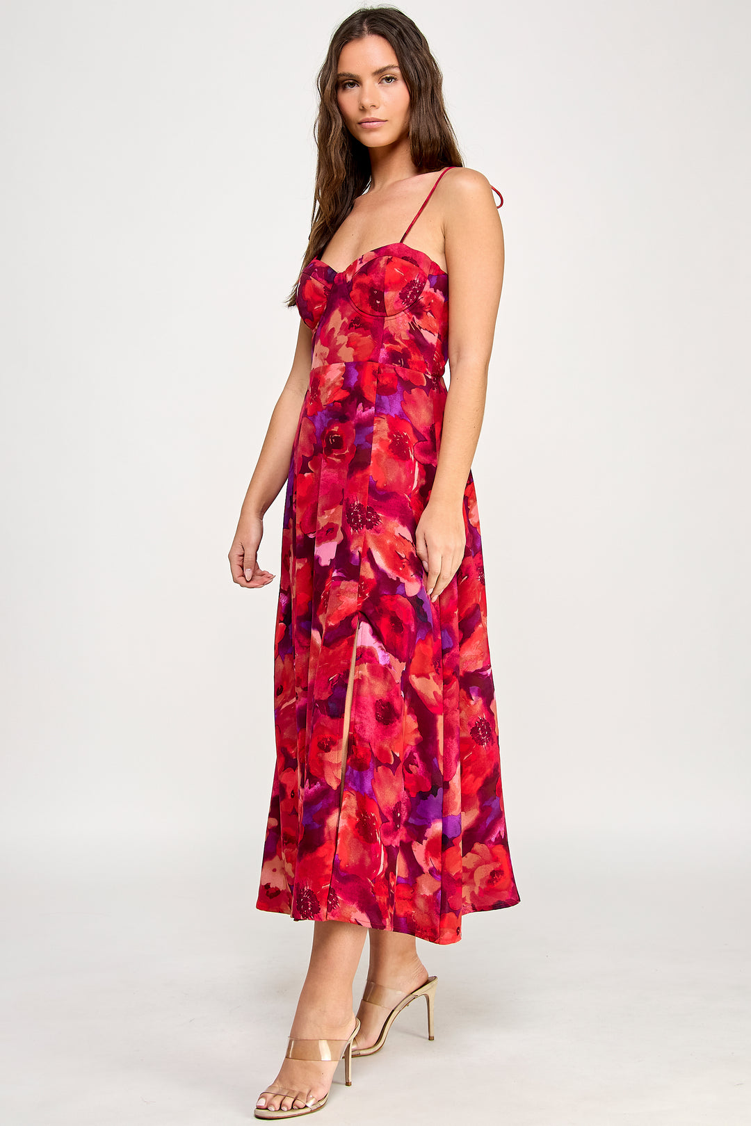 Spring Haze Flower Long Dress