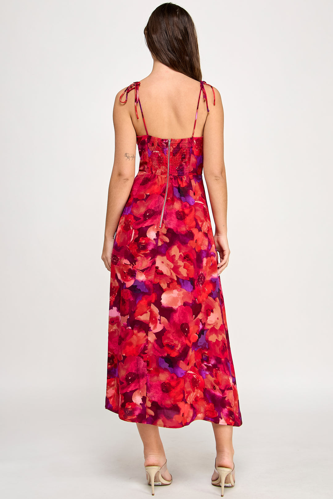 Spring Haze Flower Long Dress