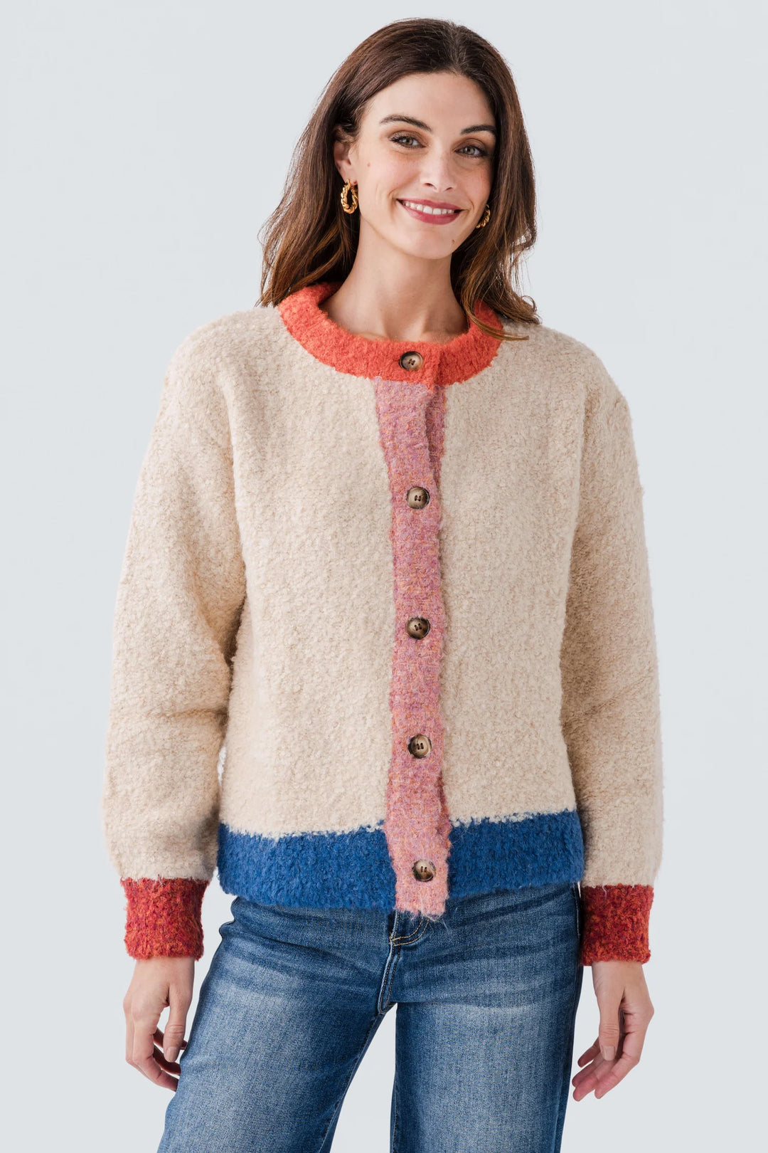 Frnch Cyclamen Cardigan