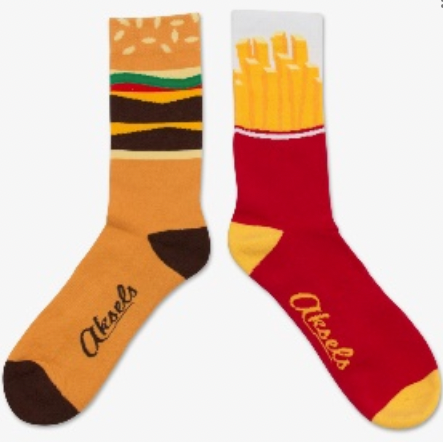 Aksels Burger And Fries Sock