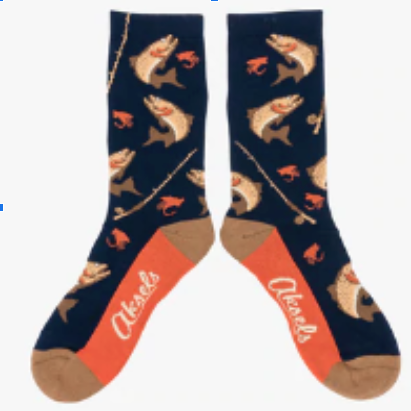 Aksels Flyfishing Navy Socke