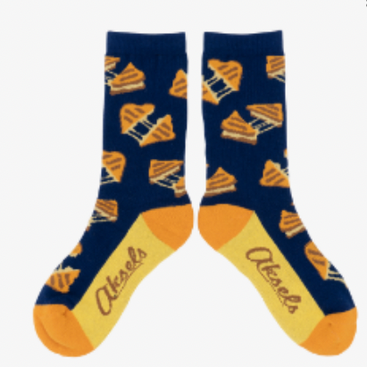 Aksels Grilled Cheese Navy Youth Sock