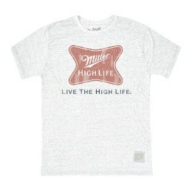 T-shirt Miller High Life de marque rétro