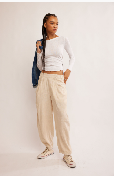 Free People High Road Pull on Barrel Pant