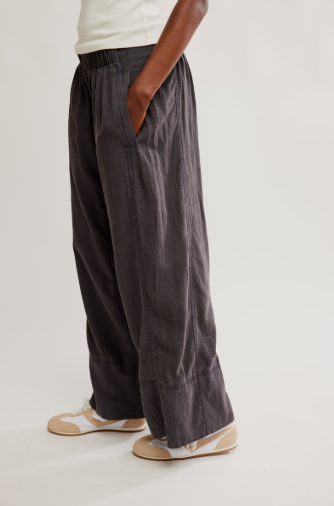 Free People Days End Linen Pull On Pant