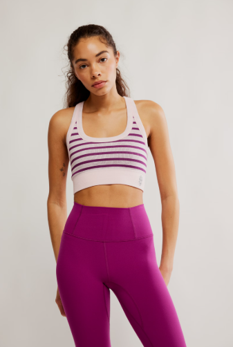 Free People Movement Stripe Go To Bra