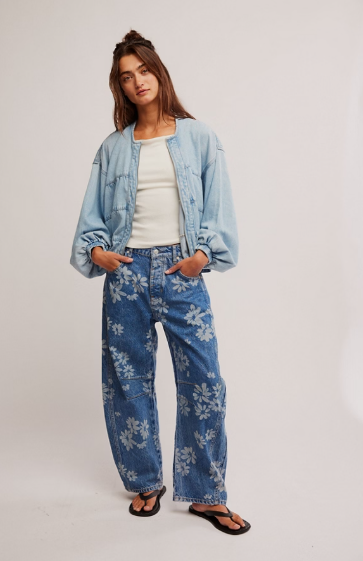 Free People Good Luck Printed Barrel