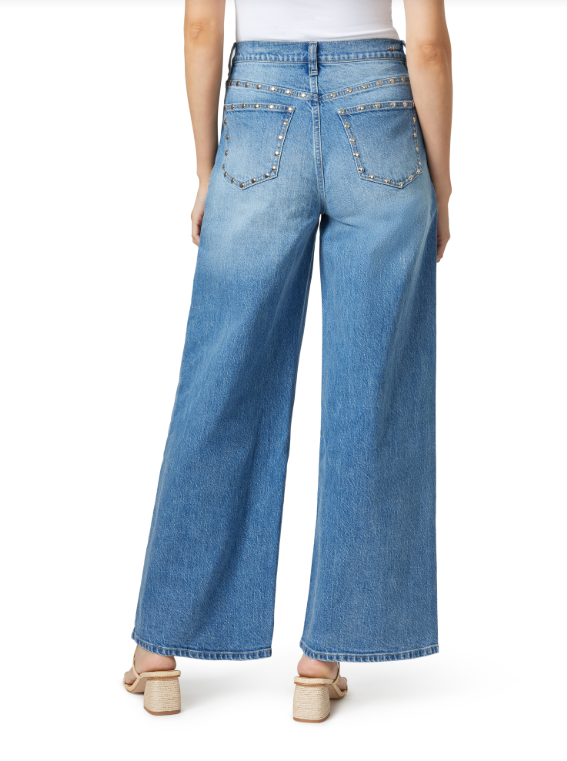 Habitual Wide Leg Slouch Jean With Studs