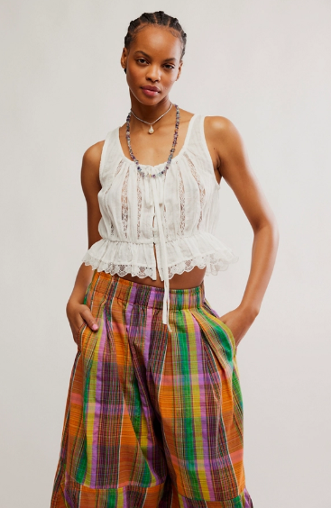 Free People Alana Lace Tank