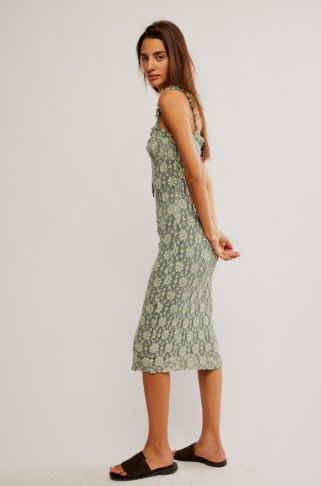 Free People Lucinda Lace Midi Dress