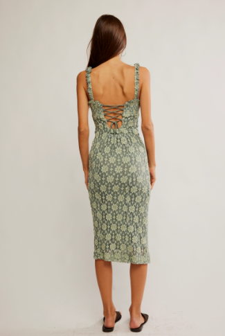 Free People Lucinda Lace Midi Dress