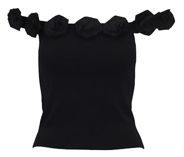Lucy Paris Kamila Floral Detail Off The Shoulder Top