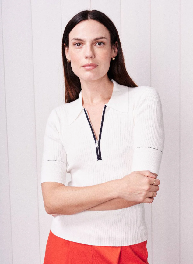 Stateside Half Zip Polo Sweater