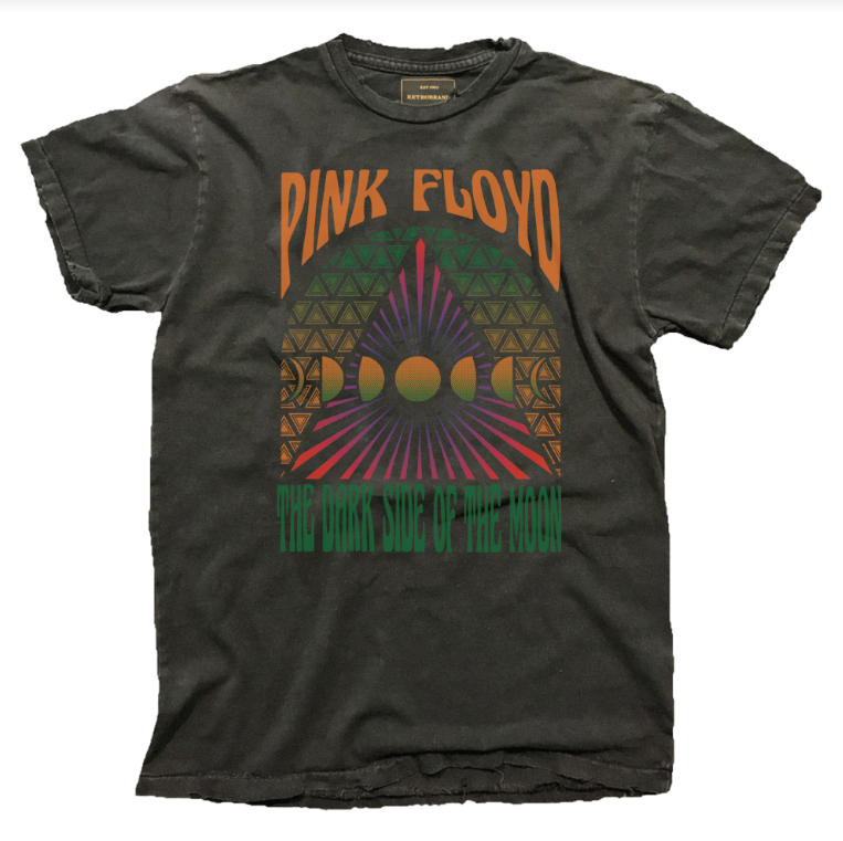 Retro Brand Pink Floyd Dark Side of the Moon Black Label Tee