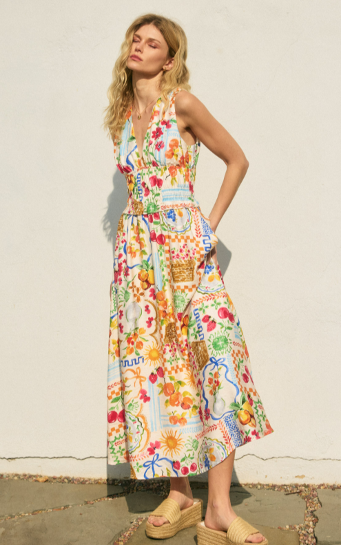 Dress Forum Sleeveless Midi Dress with Pockets