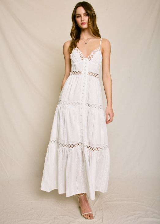 Dress Forum Button Front Cutout Dress