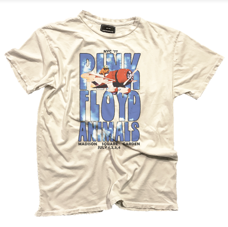 Retro Brand Pink Floyd Animals Black Label Tee