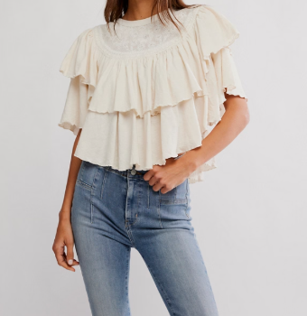 Free People Rose Party Tee
