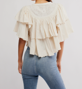 Free People Rose Party Tee