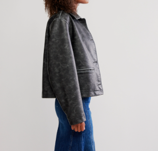 Free People Hera Vegan Leather Jacket