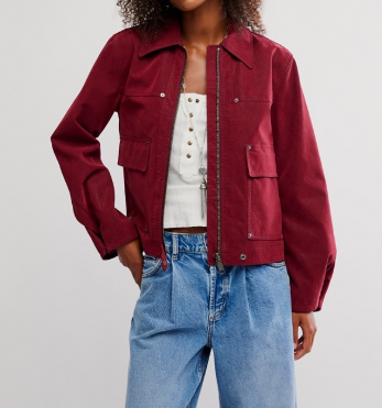 Free People Blair Vegan Suede Jacket