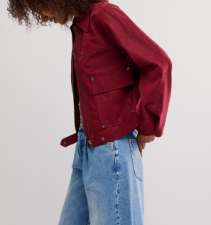 Free People Blair Vegan Suede Jacket