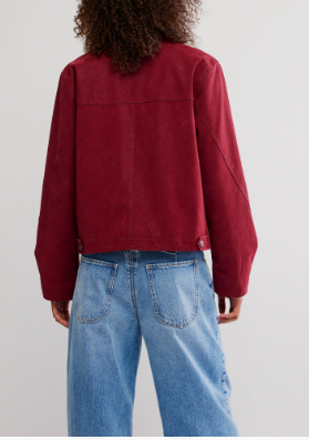 Free People Blair Vegan Suede Jacket