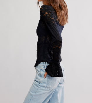 Free People Lace Layering Long Sleeve