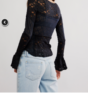 Free People Lace Layering Long Sleeve
